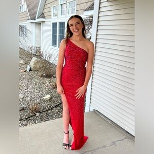 Stunning red Sherri Hill prom dress!
